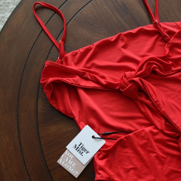Tiger Mist Sunrise Bodysuit in Red - Picture 5 of 5